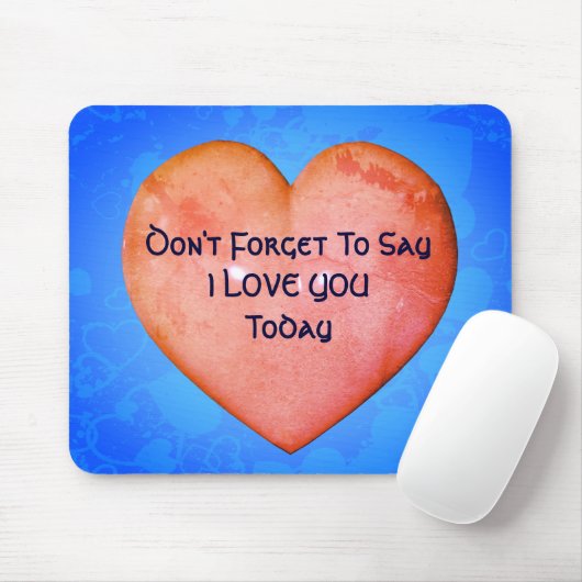 Sagen Sie, ich Liebe Sie Herz Inspiration Mousepad (Mit Mouse)