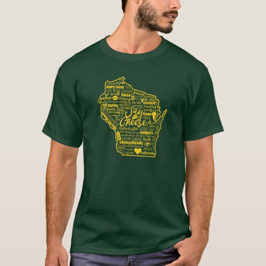 Sagen Sie Käse! Das T-Shirt Wisconsin-Männer (Vorderseite)