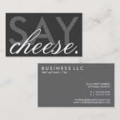 sagen Sie Käse. (Farbe kundengerecht) Visitenkarte (Vorne/Hinten)