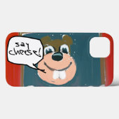 Sagen Sie Käse mit Funny Squirrel Iphone Case (Rückseite (Horizontal))