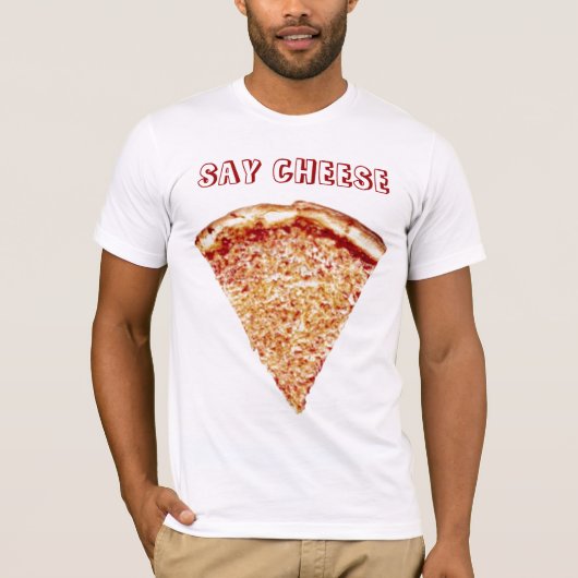 Sagen Sie Käse - Pizza-Shirt T-Shirt (Vorderseite)
