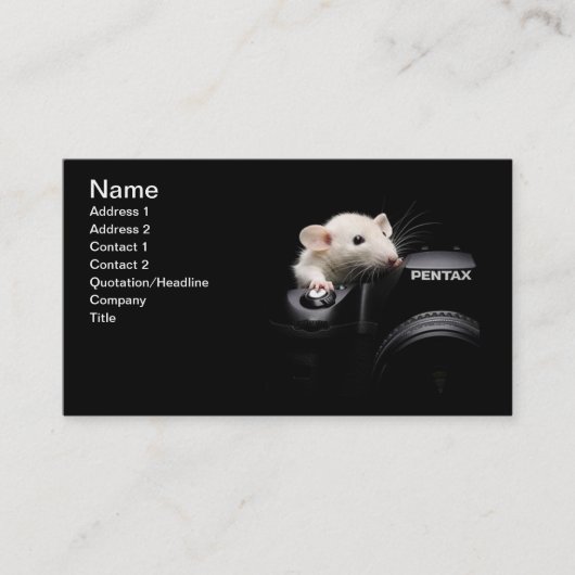 Sagen Sie Käse! Visitenkarte (Vorderseite)