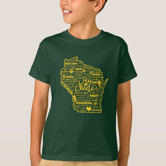 Sagen Sie Käse! Wisconsin scherzt T-Shirt (Vorderseite)