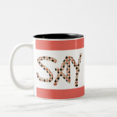 "Sagen Sie Liebe" Zweiton Kaffee-Tasse Zweifarbige Tasse (Links)