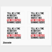 Sagen Sie mir, wann es gute Typ waren, die Bücher  Rechteckiger Aufkleber (Blatt)