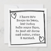 Sagen Sie mit dieser Niedlichen Pflanze Themed Col (Rückseite)