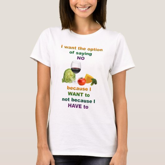 SAGEN SIE NEIN T-Shirt (Vorderseite)