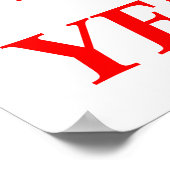 Sagen Sie NEIN zu verschreibungspflichtigen Drogen Poster (Ecke)