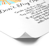 Sagen Sie nicht Baby Boho Sun Retro Hier kommt die Poster (Ecke)