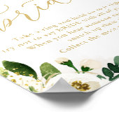 Sagen Sie nicht Bride White Gold Floral Shower Gam Poster (Ecke)
