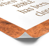 Sagen Sie nicht, GOD wäre SILENT Isaiah 55:11 gewe Poster (Ecke)