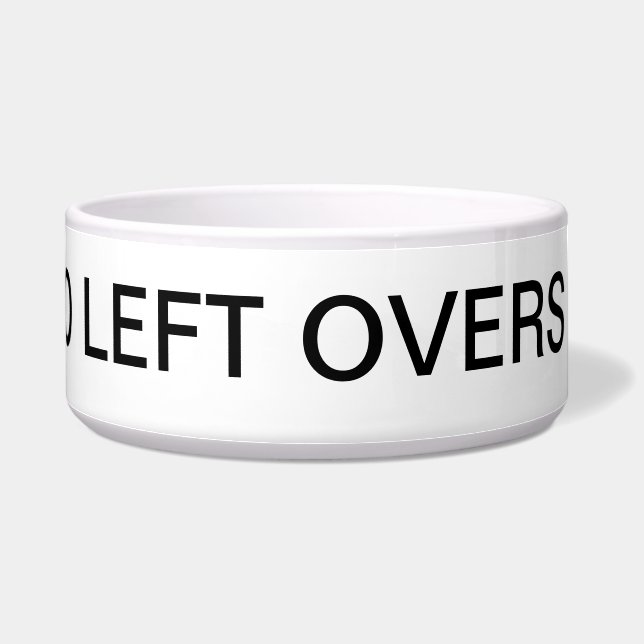 Sagen Sie nie nein zu verlassen Overs Napf (Rechts)
