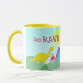 Sagen Sie Rawr! Dinosaurier-NamensTasse Tasse (Links)