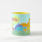 Sagen Sie Rawr! Dinosaurier-NamensTasse Tasse (Zentrum)