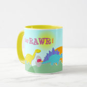 Sagen Sie Rawr! Dinosaurier-NamensTasse Tasse (Vorderseite Links)