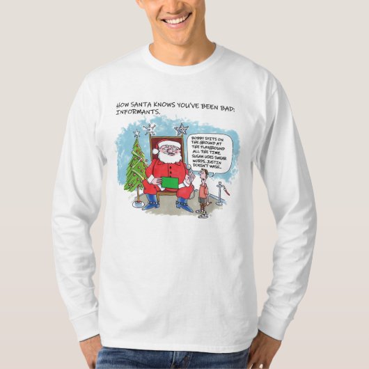 Sagen Sie Santa Langärmeln-T - Shirt (Vorderseite)