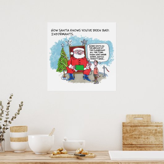 Sagen Sie Santa Matte Poster (Küche)