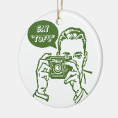 Sagen Sie Tofu Keramikornament (Links)