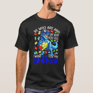 Sagen Sie, was Sie fühlen, ich trage Blau für mein T-Shirt