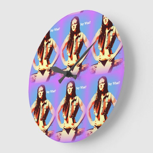 sagen Sie, welche Bikinimädchenuhr Große Wanduhr (Winkel)