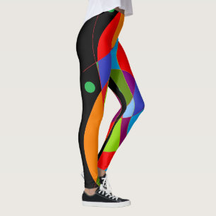 Sagen Sie Wow zu großen Mustern in rot grün und mi Leggings