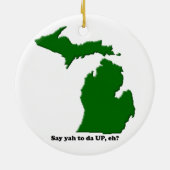 Sagen Sie ya nach DA OBEN, wie? Keramik Ornament (Hinten)