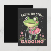 Sagend, aber immer noch gagend Funny Mütter Day Fr Mitteilungskarte (Vorne/Hinten)