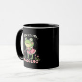 Sagend, aber immer noch gagend Funny Mütter Day Fr Tasse (Vorderseite Links)