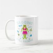 Sagend, aber immer noch Gagging Frosch Funny Cring Kaffeetasse (Links)