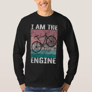 Sagend Ich bin der Motor für Radfahrer Fan 3 T-Shirt
