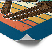 Sägewerk Carpenter Carpenter Woodworker Chainsaw Poster (Ecke)