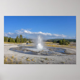 Sägewerk Geyser, Yellowstone Nationalpark Poster