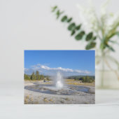 Sägewerk Geyser, Yellowstone Nationalpark Postkarte (Stehend Vorderseite)