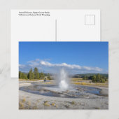 Sägewerk Geyser, Yellowstone Nationalpark Postkarte (Vorne/Hinten)