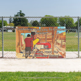Sägewerk-Service-Schilder-Banner anpassen Banner