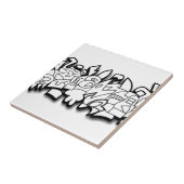 Sägezahn Fliese (Seite)