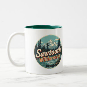 Sägezahn-Wildnis Idaho Bergwandern Alpin Zweifarbige Tasse