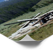 Sägezahngebirge drucken poster (Ecke)