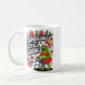 Sagging But Still Gagging Funny Christmas Frog Hol Kaffeetasse (Links)