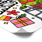 Sagging But Still Gagging Funny Christmas Frog Hol Poster (Ecke)