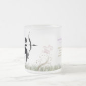 Saggitarius mattierte GlasTasse Mattglastasse (Mittel)