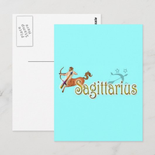 Saggitarius Postkarte (Vorne/Hinten)