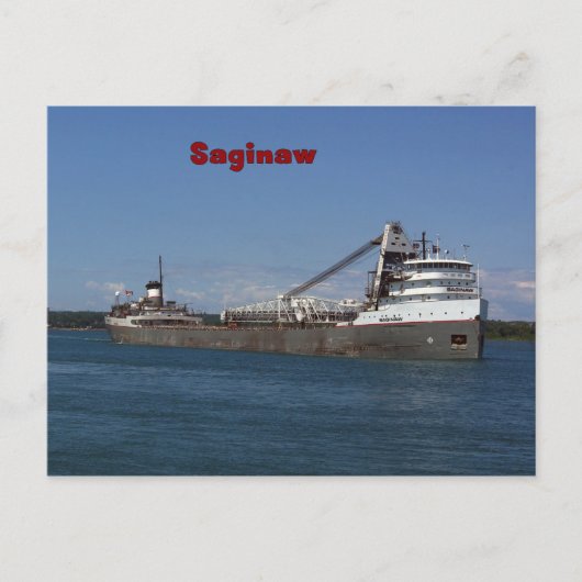 Saginaw-Postkarte Postkarte (Vorderseite)