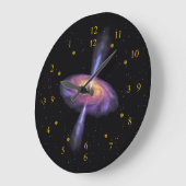 Sagittarier A Quasar V2 ~ Time Machine Clock ~ Große Wanduhr (Winkel)