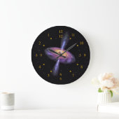 Sagittarier A Quasar V2 ~ Time Machine Clock ~ Große Wanduhr (Zuhause)