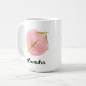 Sagittarier Maßgeschneidertes Wasserfarbendesign Kaffeetasse (Vorderseite Links)