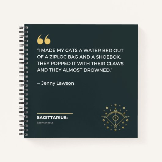 Sagittarier-Notebook Notizblock (Vorderseite)