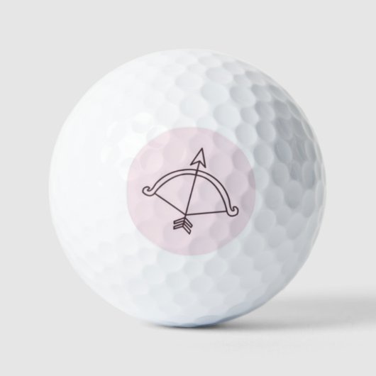 Sagittarier Symbol Golfball (Vorderseite)