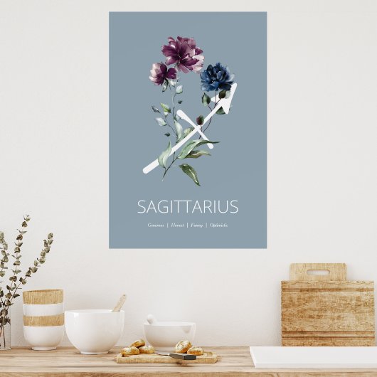 Sagittarier Wall Art Print Poster (Küche)
