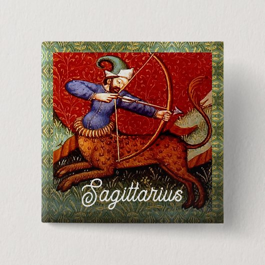 Sagittario Horoscope Button (Vorderseite)
